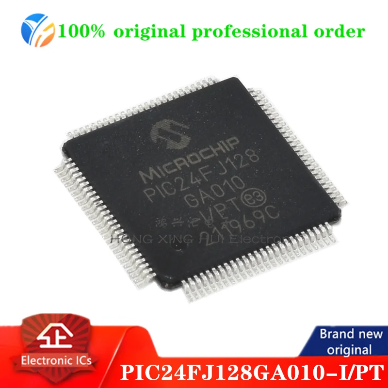 

100% оригинальный флэш-память PIC24FJ128GA010-I/PT MCU 16-bit PIC RISC 128KB 2,5 V/3,3 V 240-контактный TQFP Tray