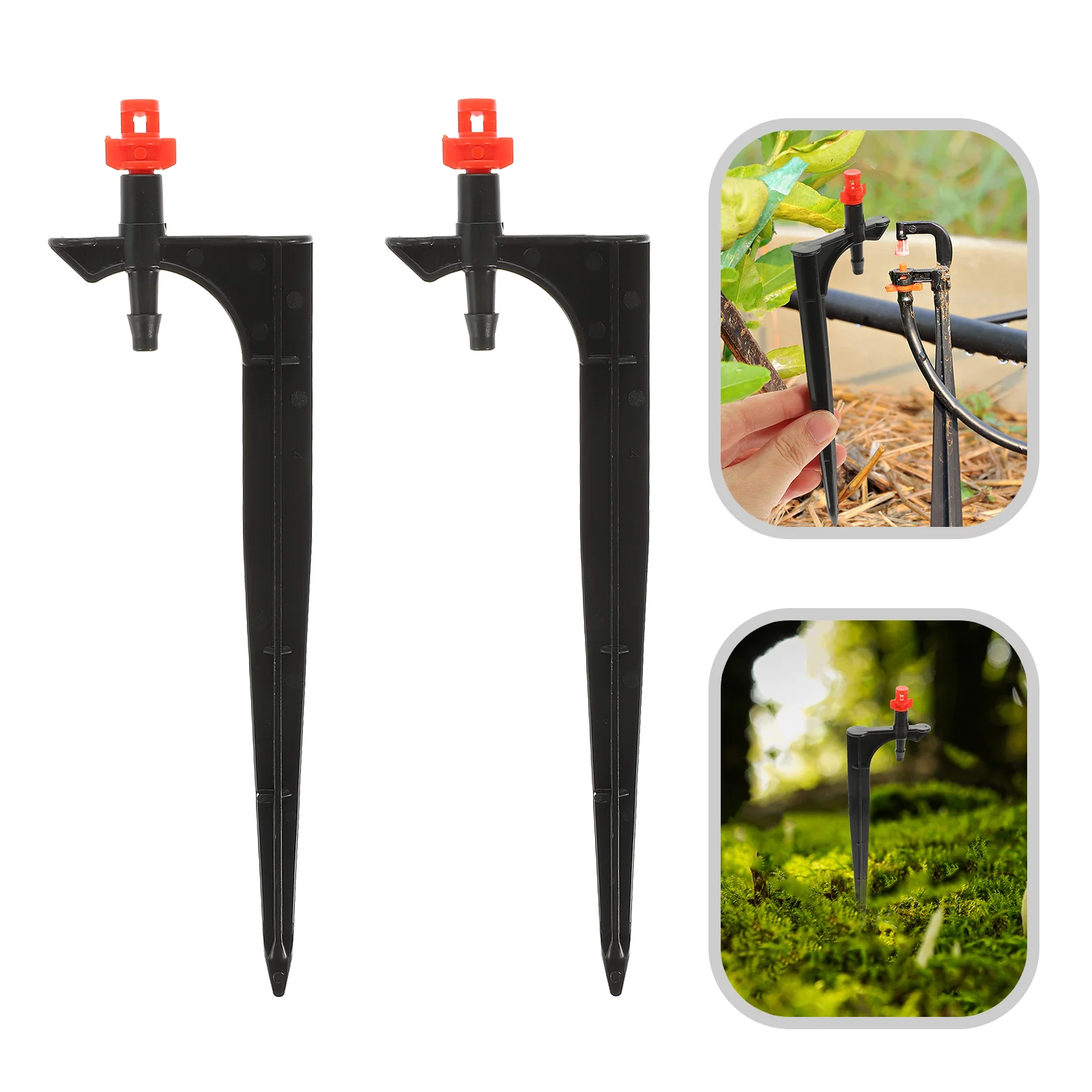 

Drip Emitters Irrigation Dripper Ground Insert Spike Misting Nozzle Garden Supply