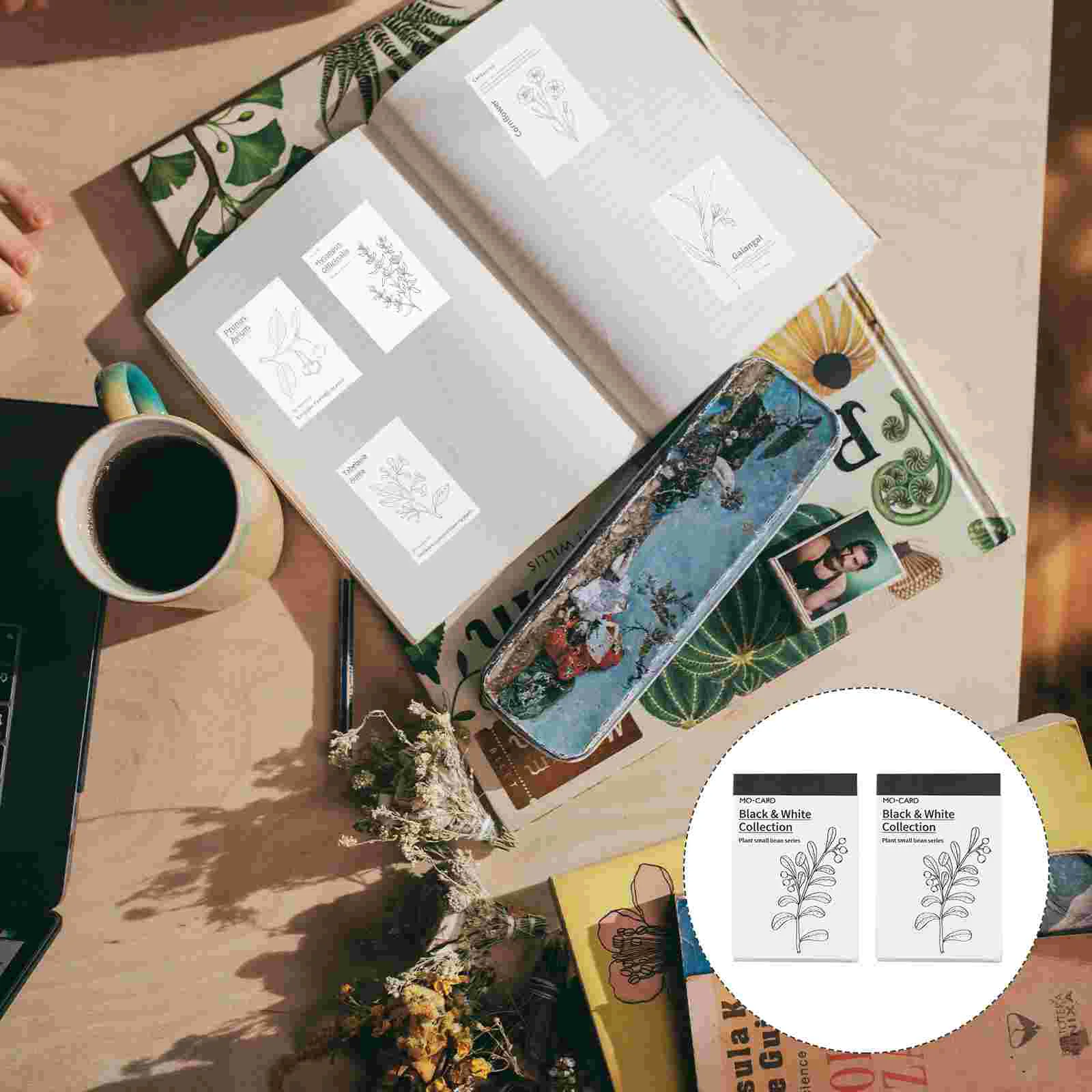 

2 Sets Fresh Note Paper Hand Account Decorative Paper Note Backing Paper