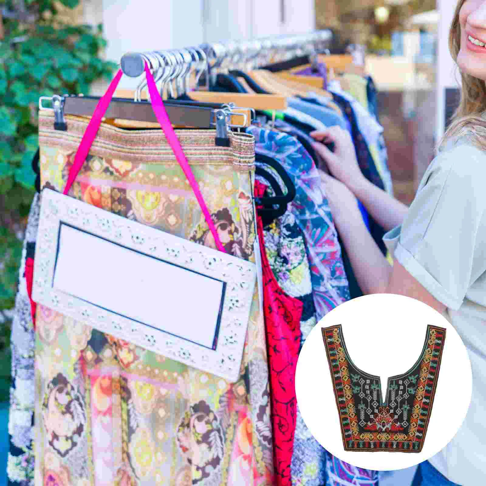 Кружевной вышитый воротник аксессуары для одежды Изящные нашивки пальто вышивка