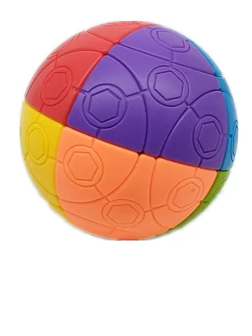 2x2 Сферический куб 75 мм, полноцветный футбольный куб, Обучающие головоломки, игрушки, волшебные кубики для детей