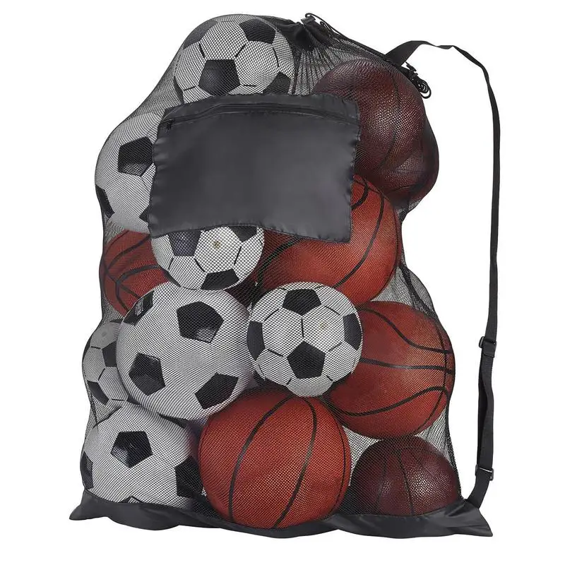 

Сумка сетчатая на шнурке, портативная Спортивная уличная сумка для хранения футбольных мячей, баскетбола, волейбола, многофункциональный органайзер для хранения