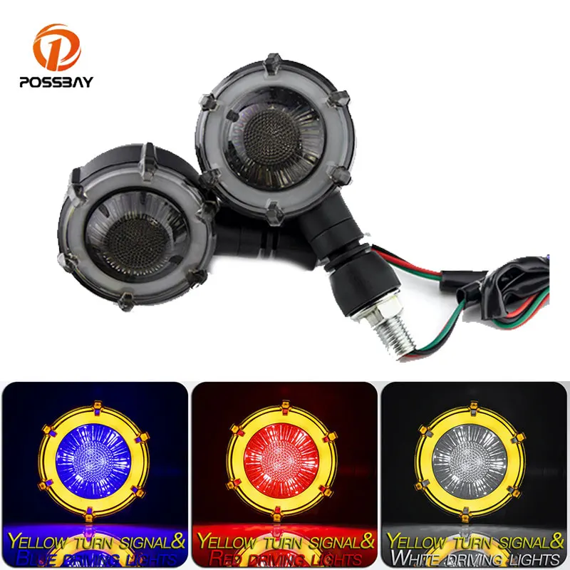 

Motorcycle 2pcs Dynamic LED Turn Signal Light Blinker Indicator Flasher Lamp Tail Universal for Yamaha Honda BMW Suzuki Kawasaki