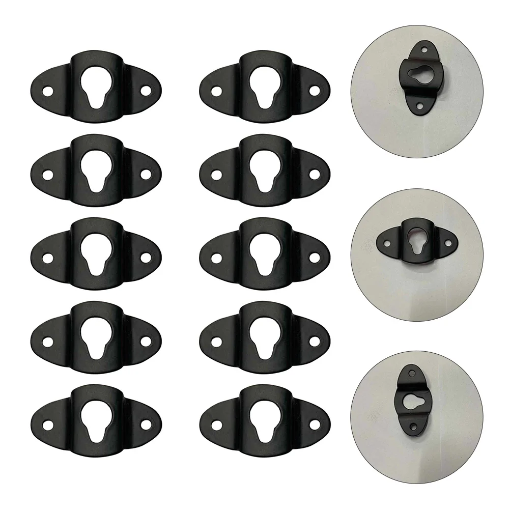 

10 PCS Hanger Speaker Hook Wall Clothes Rack Hanging Connector Iron Accessories