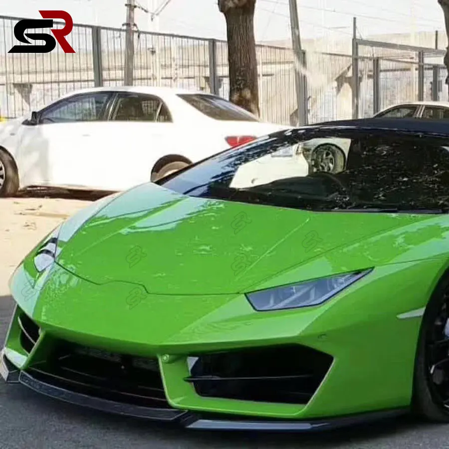 Для Lamborghini Huracan LP580 LP610 V-передний бампер из углеродного волокна передний