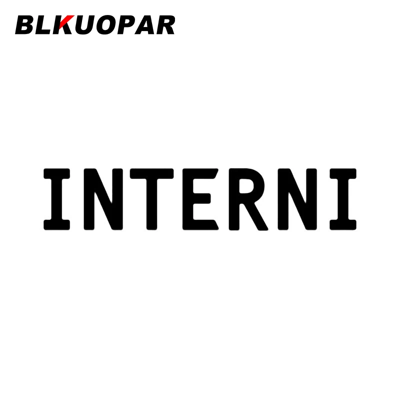 

Наклейка на автомобиль BLKUOPAR INTERNI, Солнцезащитная оригинальная наклейка с защитой от царапин, креативное украшение для мотоцикла, доски, дом...