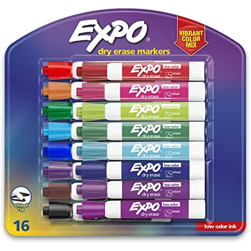 Set Chisel Tip Vibrant Colors Drawing Painting Supplies Office School Stationery