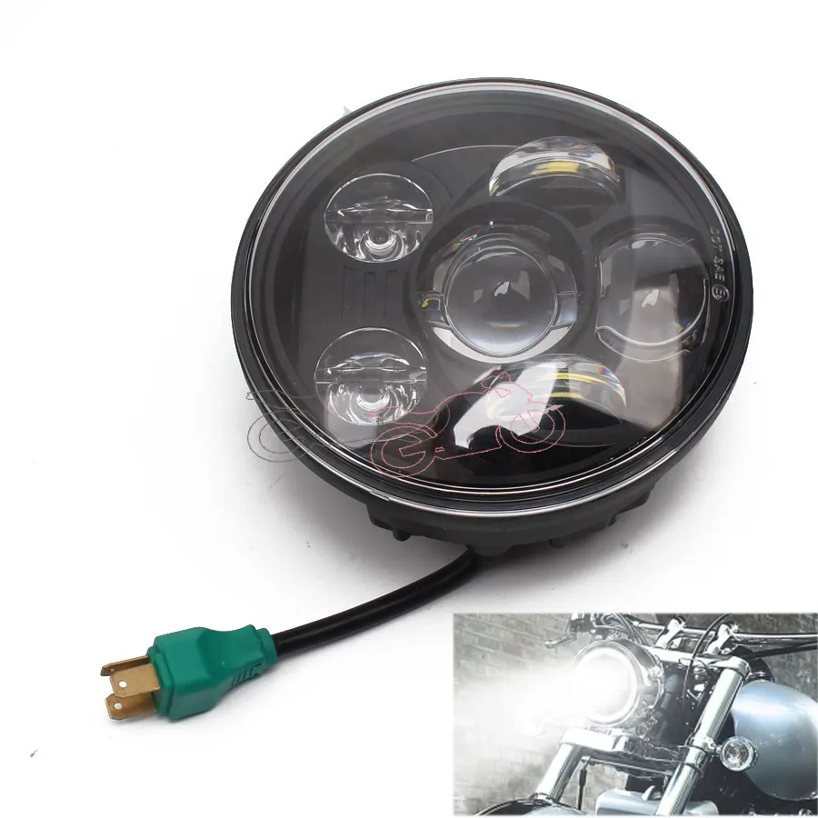 

Суперъяркая светодиодная фара для мотоцикла, фара ближнего и дальнего света Emarked DOT 5 3/4 5,75 дюймов для Harley Honda Suzuki