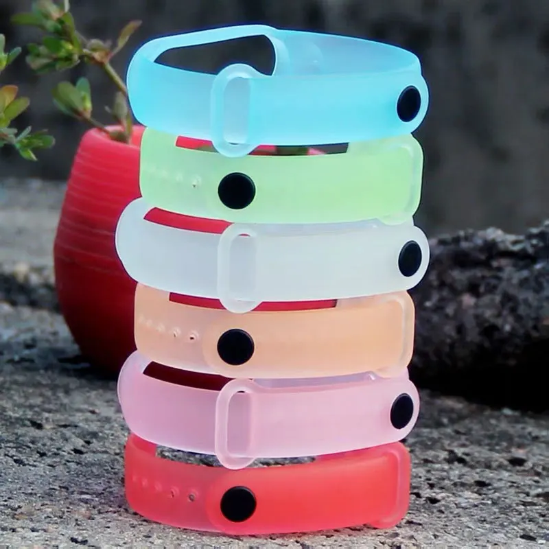 Ремешок Jelly для Xiaomi mi band 6 5 4 3 сменный цветной браслет из ТПУ оригинальный