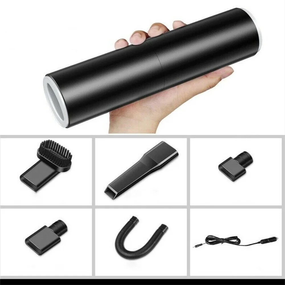 

Handheld Car Vacuum Cleaner 120W 21.5 X 5.4cm 7000PA Black/White DC 12V