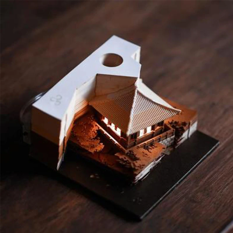 Картонный блокнот Omoshiroi Block 3D розовый блокнот а6 100л кл block розовый карт обл спираль микротекстурирование ламинация