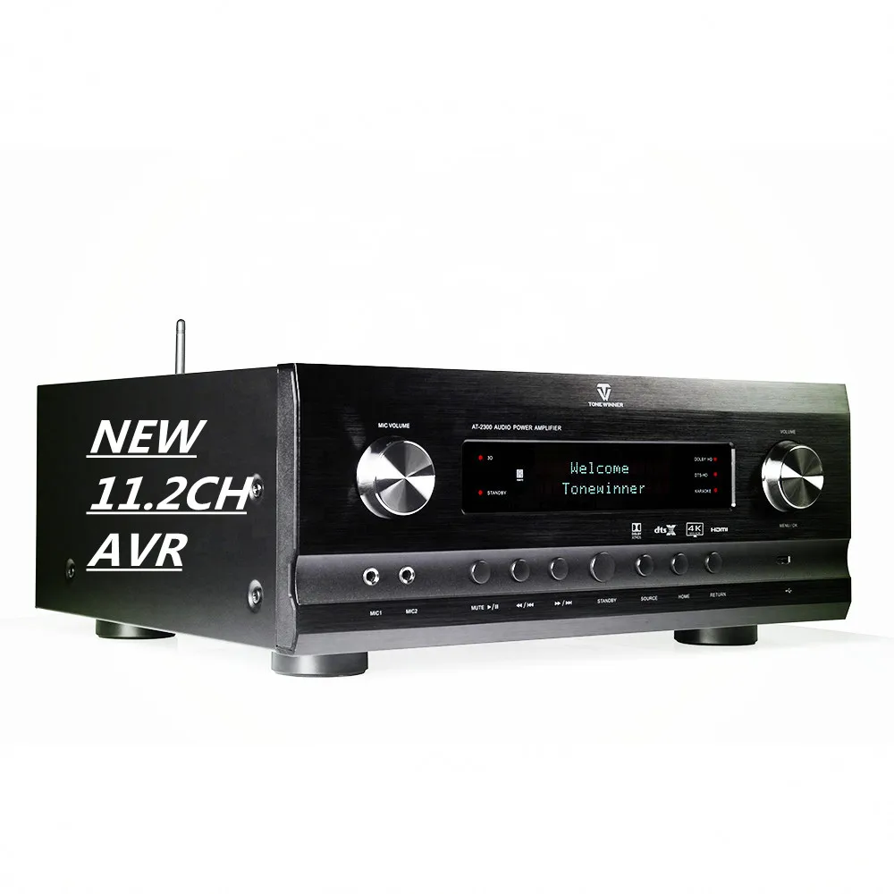 

Tonewinner AT-2000 11.2 channels 3100W home theatre power audio video dolby atmos with Infrared remote control amplifier