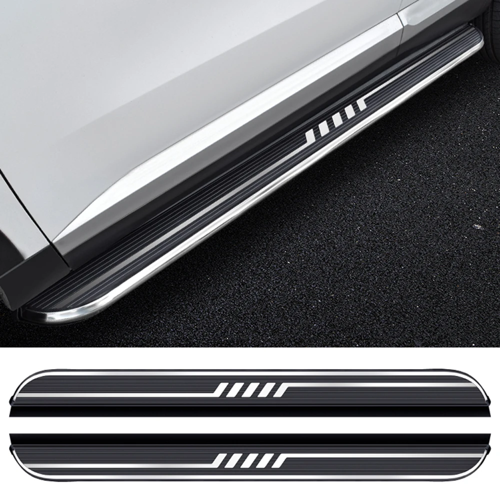 2 шт. алюминиевые шаговые поддоны с кронштейнами для Genesis GV80 JX1 2021-2024