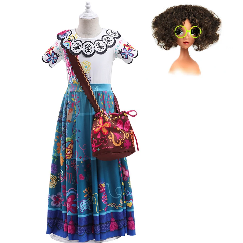 

2022 Girls Charm Dresses Carnival Summer New Children Princess Mirabel Dress Birthday Party Role Play Costume