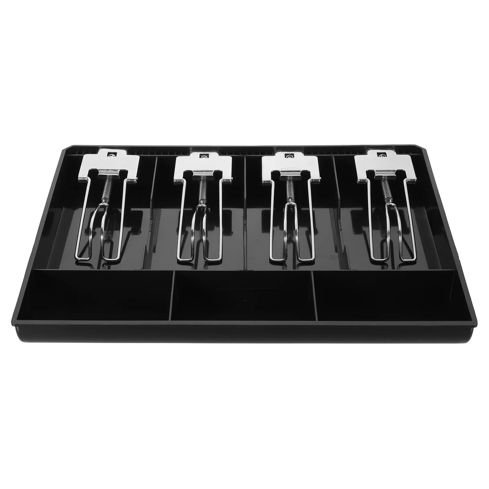 

Cash Tray Register Insert Money Organizer Drawer for Small Businesses Holder Multiple Compartment Storage