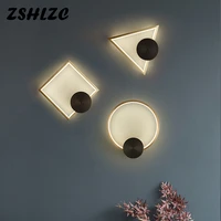full copper wall lights for bedroom bedside lamps living room hallway stairs nordic modern home indoor hall decor wall sconces