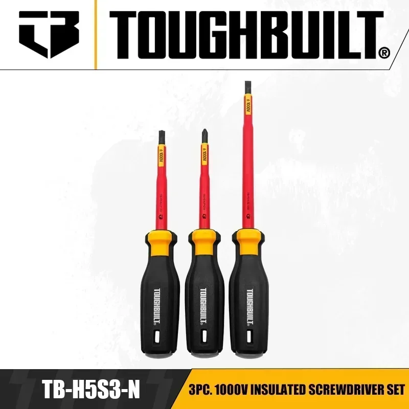 

TOUGHBUILT TB-H5S3-N набор изолированных отверток 1000 В