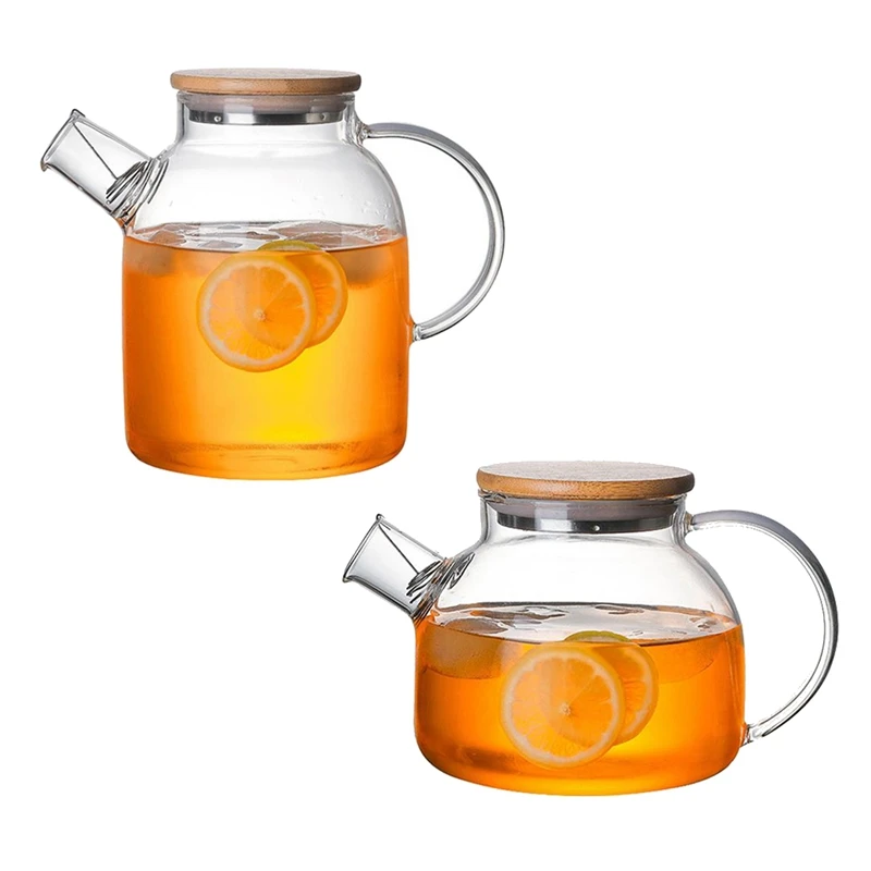 

Household Transparent Borosilicate Glass Teapot Heat-Resistant Glass Kettle