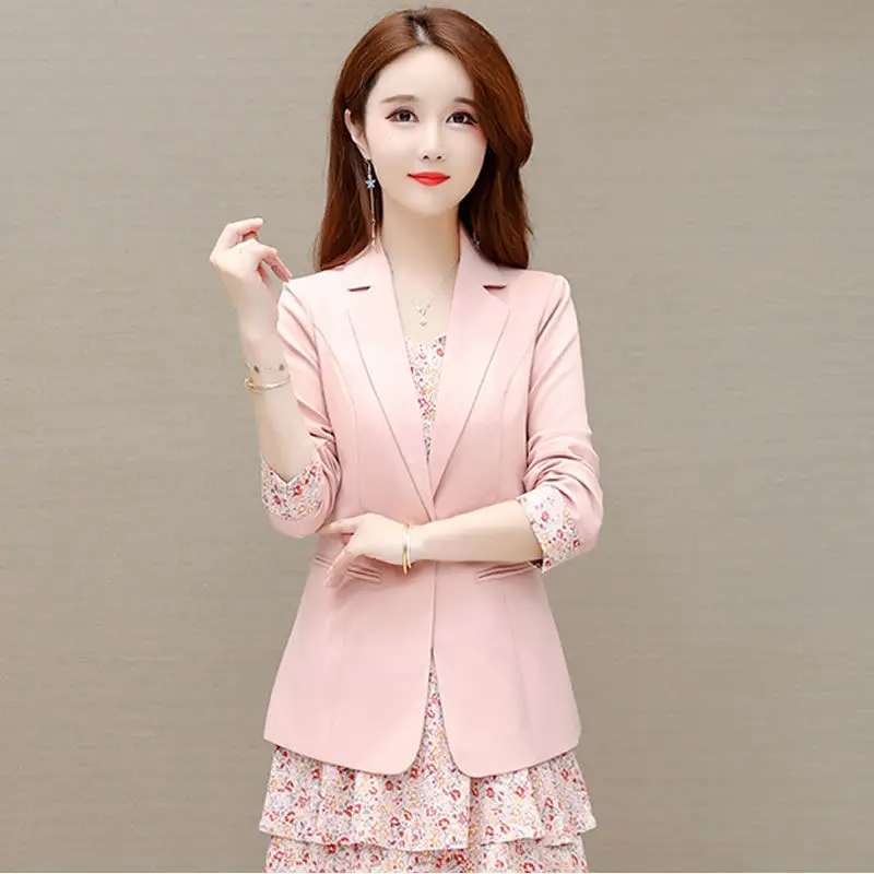 Vintage Printed Layered Ruffle Pleated Dress with Ruffles Slim Fitting Jacket Blazer Two Piece Elegant Women's Party Dress Set