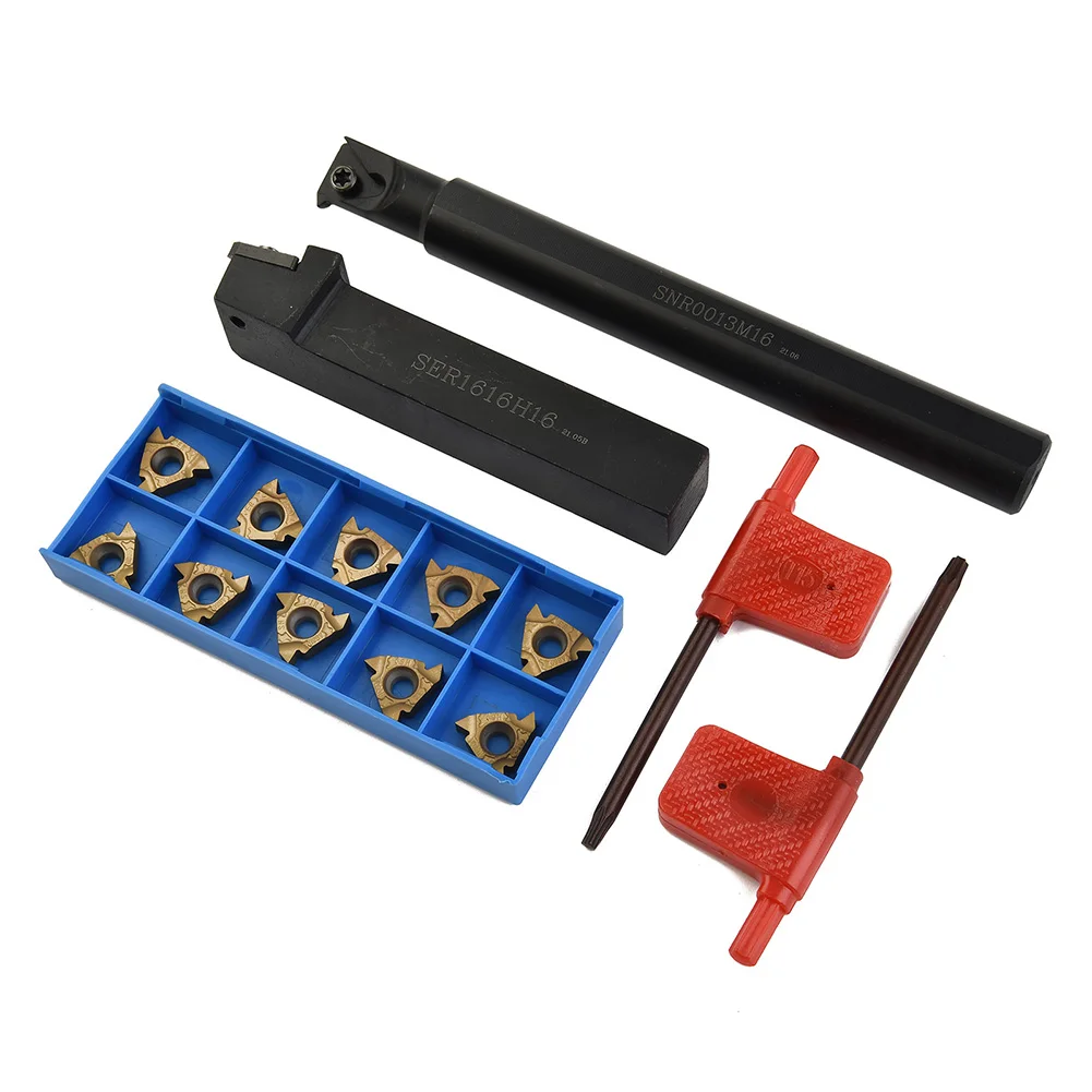 

Lathe Internal Threading Inserts Right T15 Toolholding Kit Parts SER1616H16 SNR0013M16 Turning Tool Turning Tools