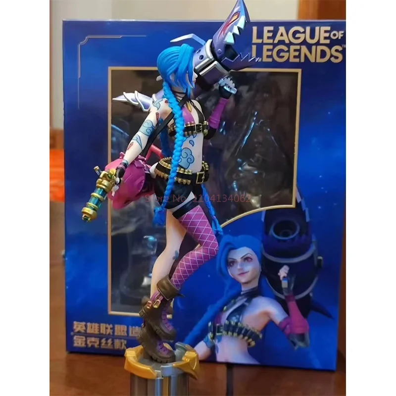 League Of Legends Jinx 3d ручка аниме фигурка официальная аутентичная игровая периферия