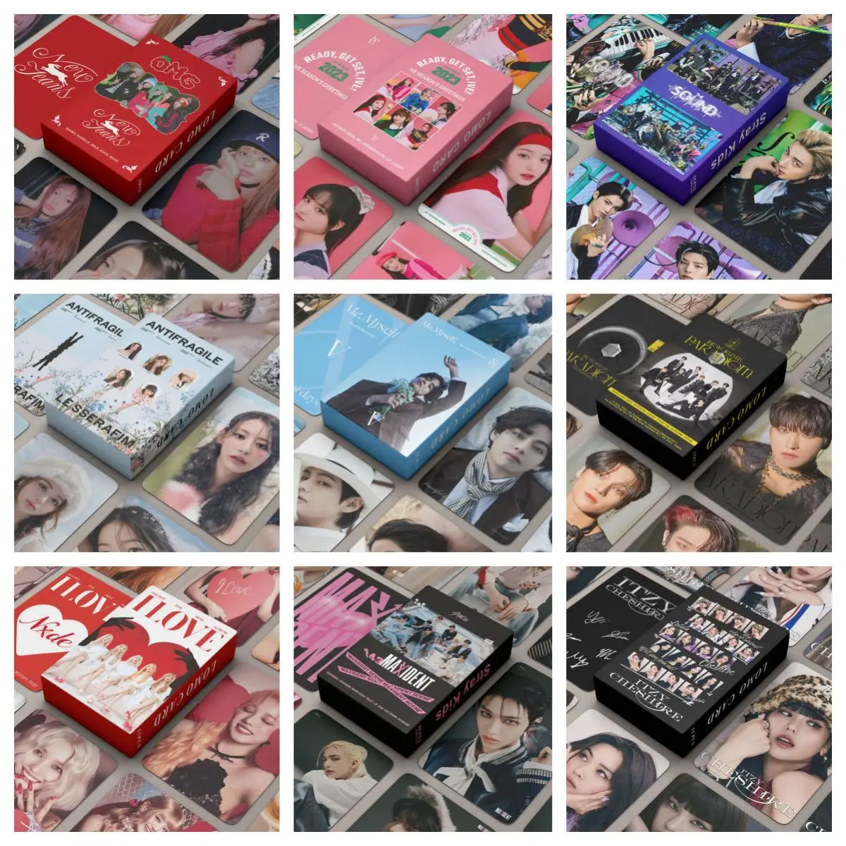 

New1 KPOP Gift Box Keychain Sticker LOMO Card Gift Bag OMG Peripheral Rope Standing Tag Box Set Fans Gifts Gifts