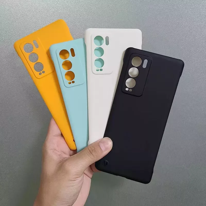 

For Realme GT Master Explorer GT2 Pro Neo 2 Solid Color Matte Hard PC Borderless Phone Case All-inclusive Lens Frameless Cover