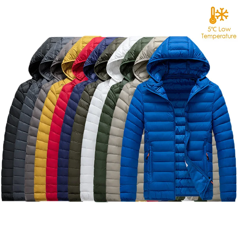 

8XL Men New Autumn Winter Warm Waterproof Parkas Jacket Coat Mens Hooded Casual Outwear Detachable Hat Outfits Parkas Coat Male