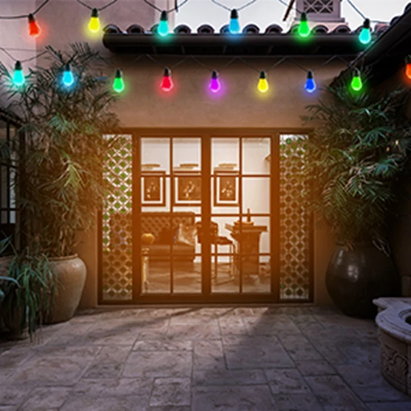 Приложение Bluetooth Многоцветная шаровая лампочка Light String Horse Lamp Садовый декор