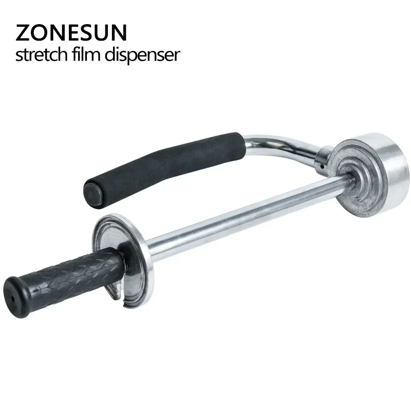 Фото ZONESUN RU 30-50 см, регулируемая по высоте машина для упаковки эластичной пленки, ручной диспенсер, инструмент для упаковки поддонов из нержавеющей стали №3