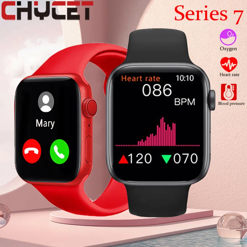 

CHYCET IWO Smart Watch Men Women Series 7 Bluetooth Call Smartwatch 2022 Heart Rate Sleep Monitor Fitness Tracker Colok PK X8max