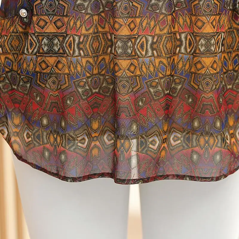 Рисунок 5 - Женская шифоновая блузка с отложным воротником