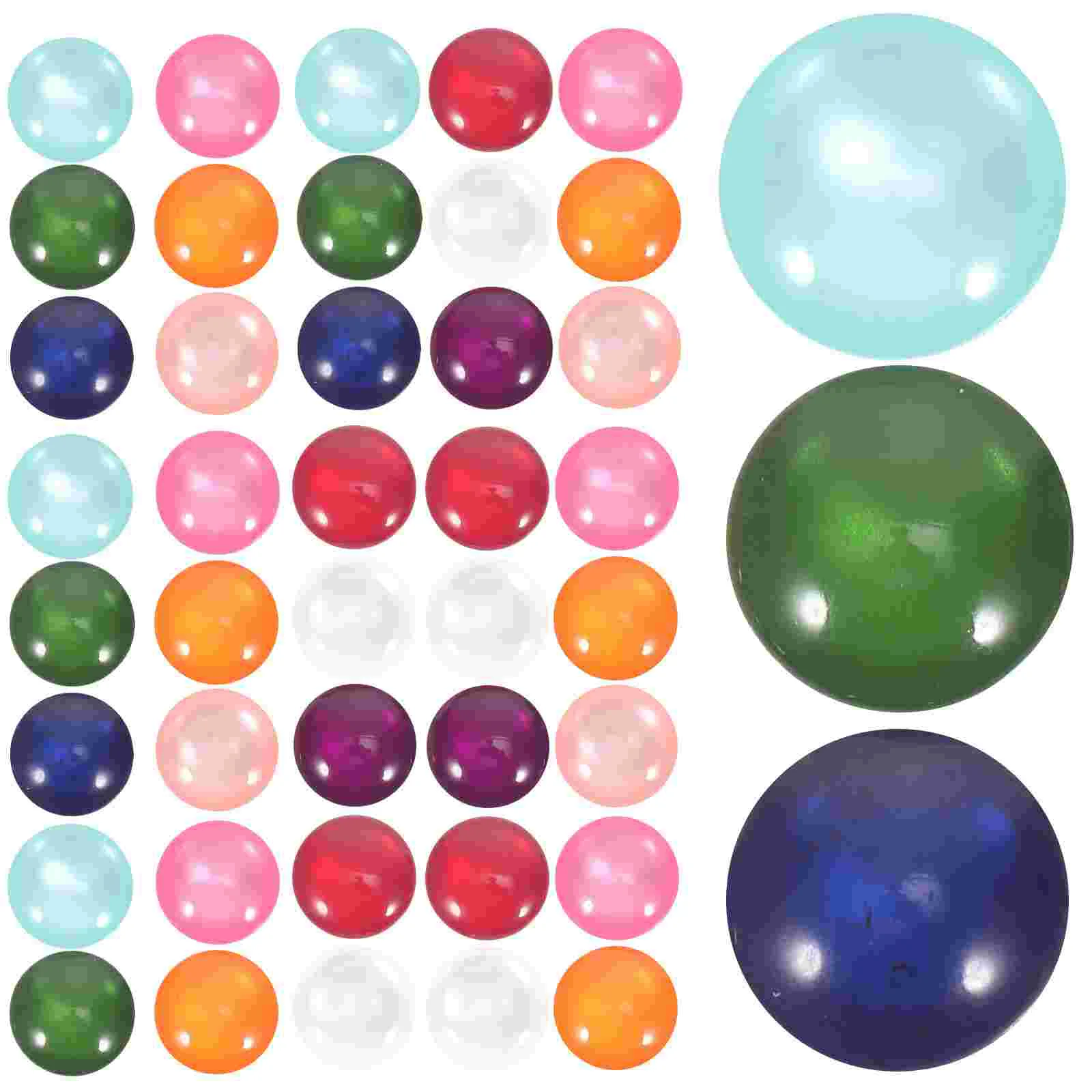 

Patches Gemstone Diy Resin Jewelry Patch Making Dome Shape Earring Novel Domed Flatback Beads 3D Accessories Imitation Supplies