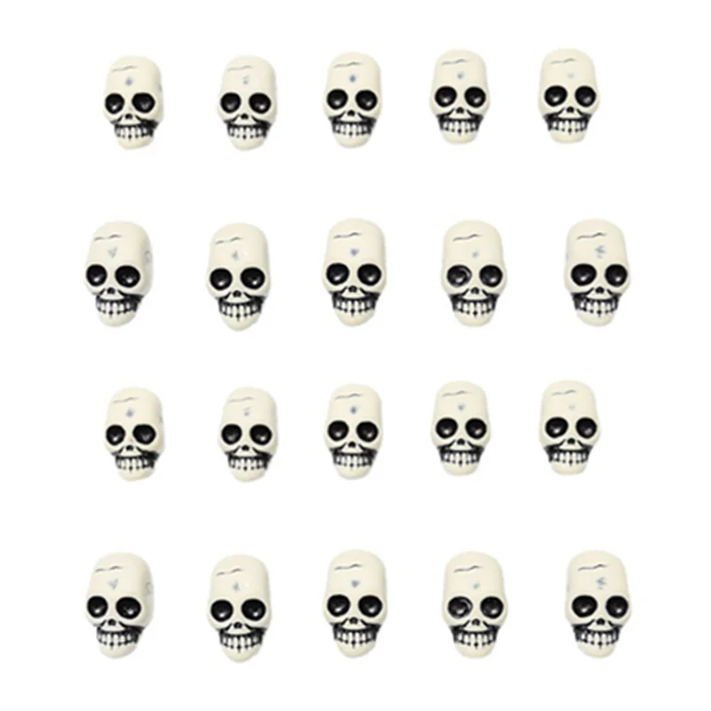 

Искусственный череп, искусственные игрушки для розыгрышей, мини-черепа, аксессуары из смолы «сделай сам», товары для вечерние НКИ на Хэллоу...