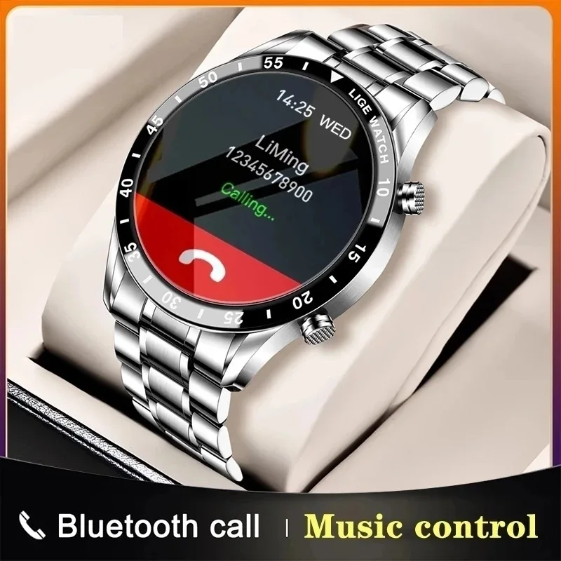 

COBRAFLY 2022 Full circle touch screen steel Band luxury Bluetooth call Men smart watch Waterproof Sport Activity fitness