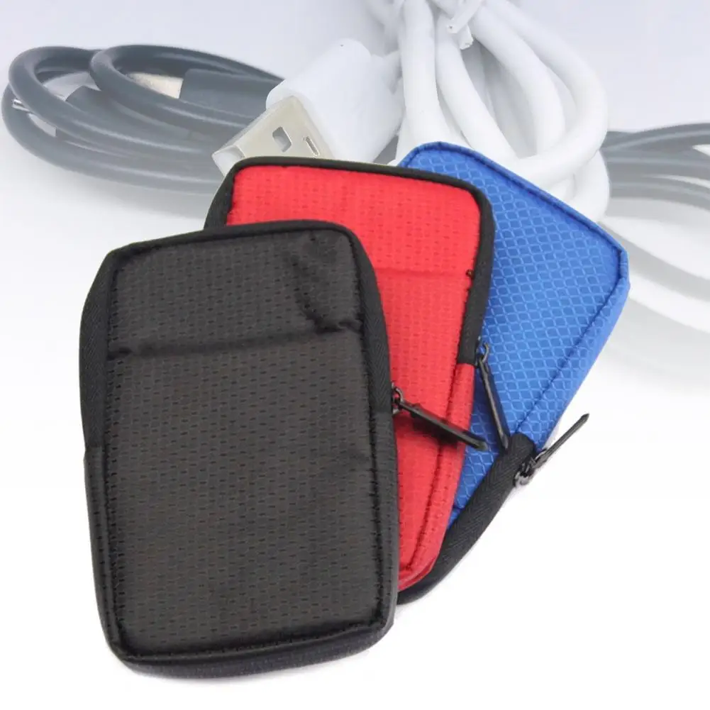 

Useful Storage Bag Good Hardness Smooth Zip Storage Pouch Digital Parts Carry Packet for Portable Charger Storage Bag