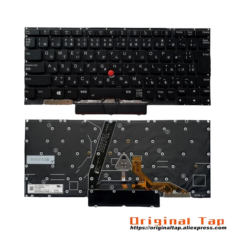 Японская клавиатура с подсветкой JP для Lenovo Thinkpad X1 Nano Gen 1 SN20X82264 SN20X82300