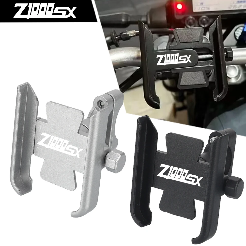 Фото Для KAWASAKI Z1000SX Z 1000SX 1000 SX 2017-2024 2023 2022, аксессуары для мотоциклов, держатель для мобильного телефона на руль, GPS-подставка, кронштейн №1