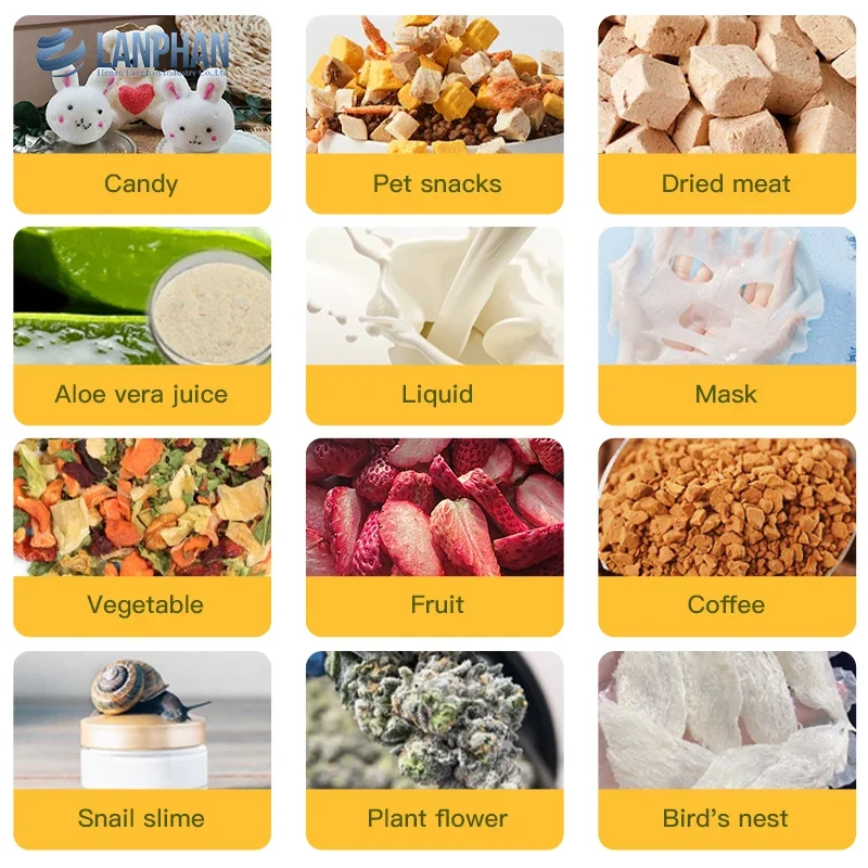 Lanphan 8 лотков коммерческая машина для замораживания фруктов мяса пищевых