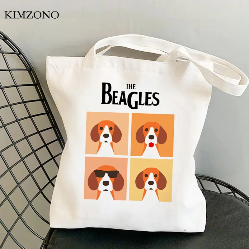 

Beagle сумка для покупок, Хлопковая женская эко-сумка, сумка из переработанного материала