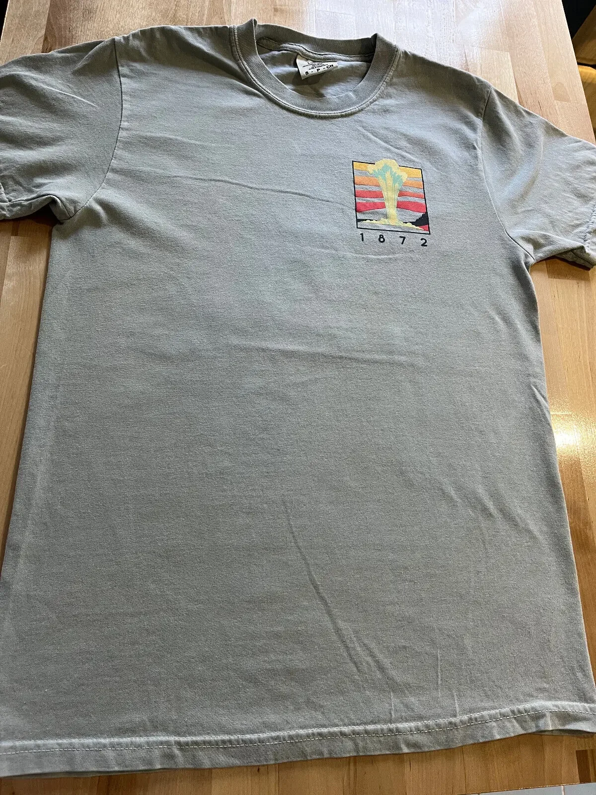 Удобные цвета желтая камень старая верная графика зеленая футболка-Мужская