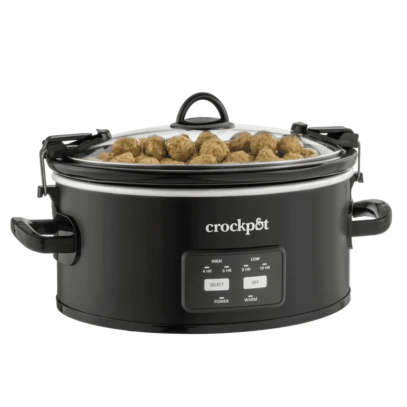 

6-Quart Cook & Carry Slow Cooker, One- , Matte Black
