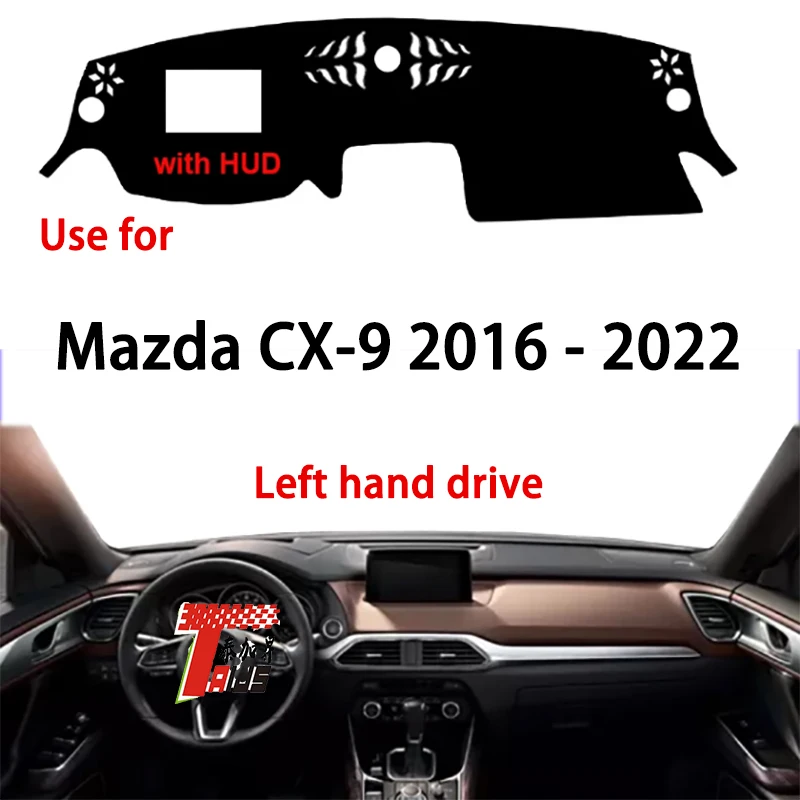 

TAIJS Factory Sport Good Quality Polyester Fibre Car Dashboard Cover For Mazda CX-9 2016 2017 2018-2021 2022 Left hand drive