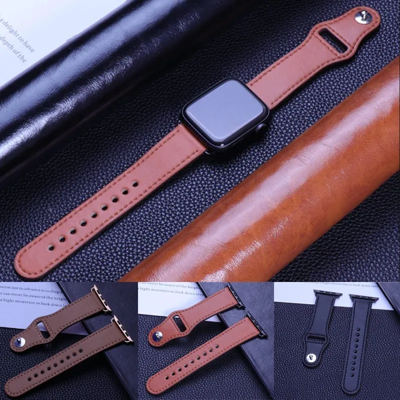 

Leather loop For Apple watch Ultra band 49mm 44mm 40mm 42mm 38mm sport bracelet iWatch series 8 7 3 4 5 6 se 41mm 45mm strap