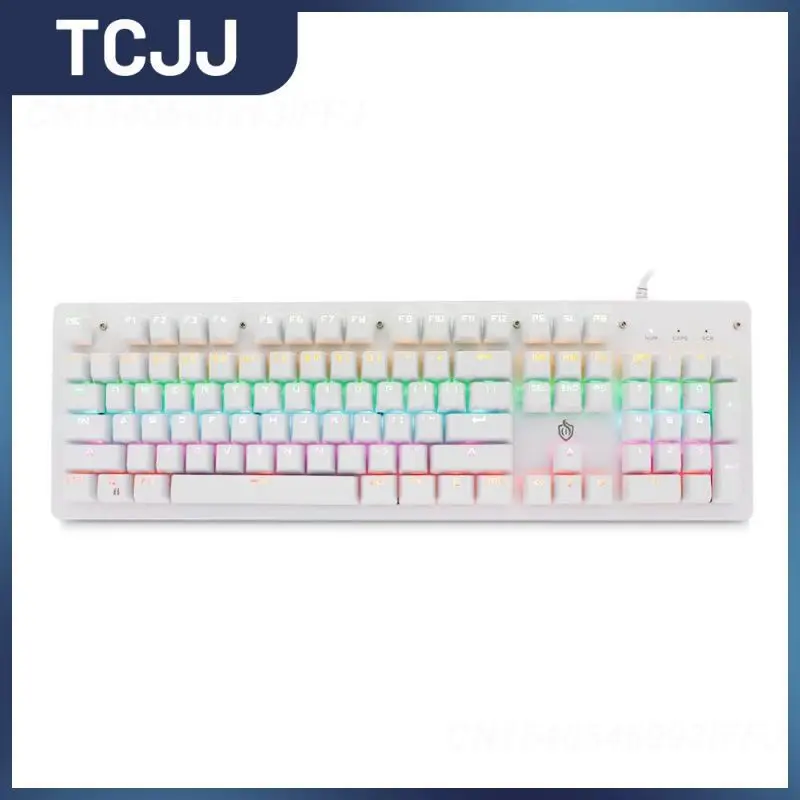 

Проводная клавиатура с Rgb-подсветкой, портативная механическая клавиатура, Usb Водонепроницаемая игровая клавиатура для Windows 2000 Xp 7 8 10 Vista Android