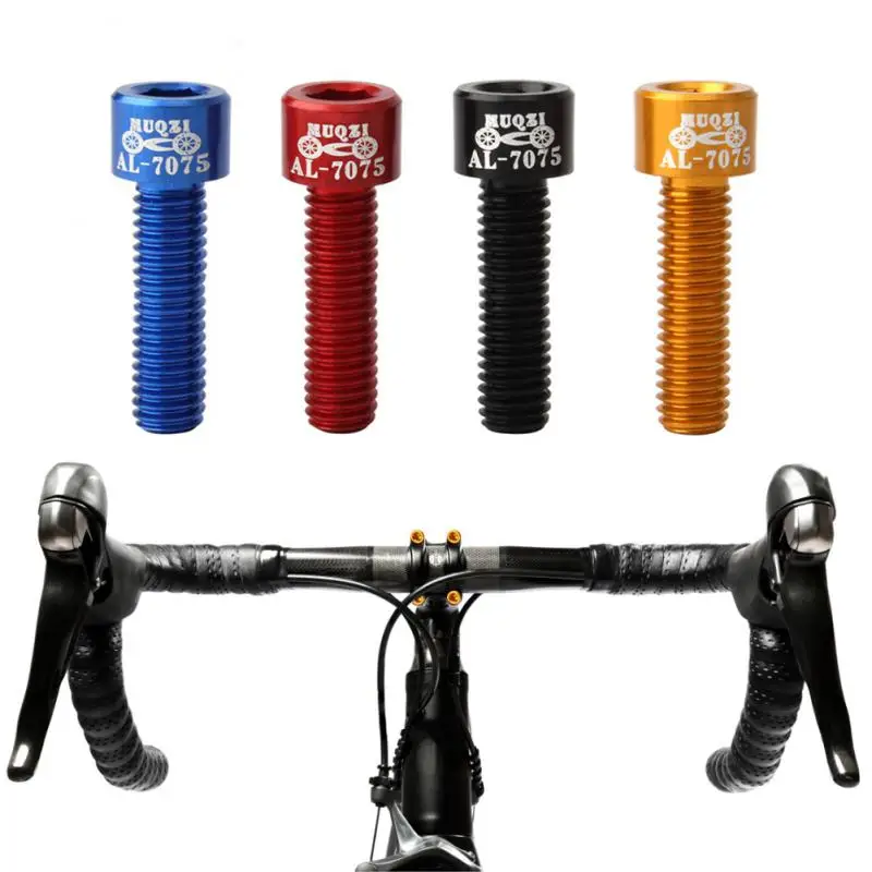

MTB Bicycle Handlebar Screws Titanium-plated Screw-bolt Colorful Screws M5*18MM Stem Riser Screw Self-tapping Screws For Bicycle