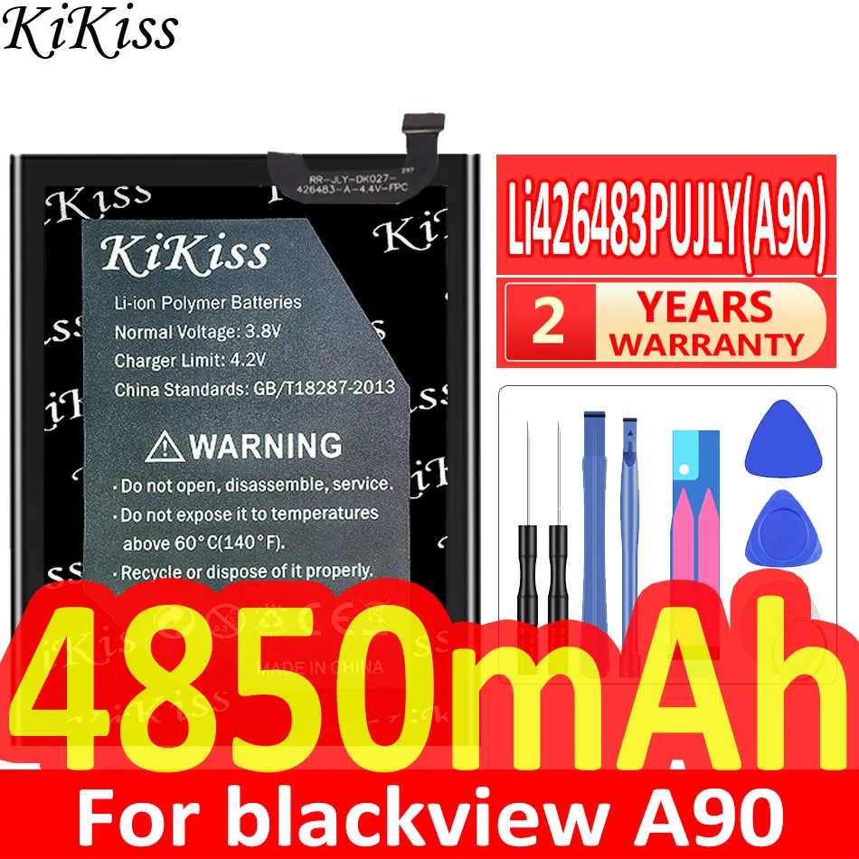 

Мощная батарея 4850mAh KiKiss Li426483PUJLY (A90) для blackview A90 A 90
