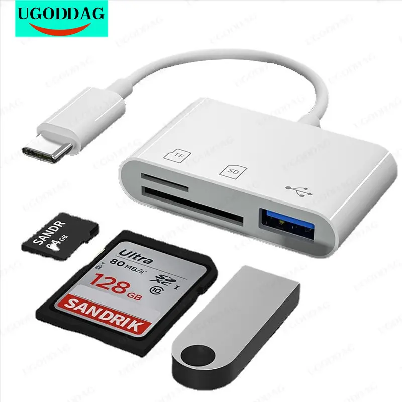 

Type-C Micro USB Adapter TF CF SD Memory Card Reader OTG Writer Compact Flash for IPad Pro Huawei for Macbook USB C Cardreader