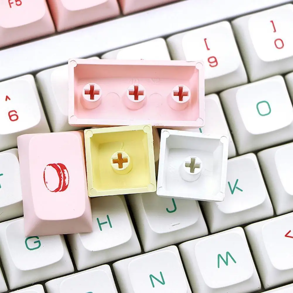 

Macarone Theme Pbt Cap 142 S Mechanical Board Caps Xda Height Thermal Dye-sublimation For Mx Switch C1g5