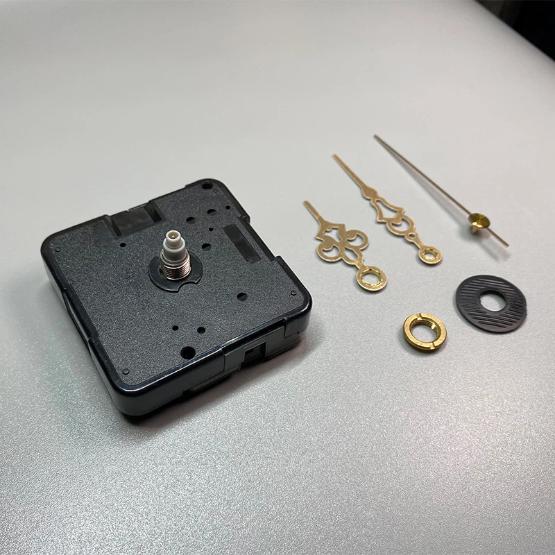 

Su HS88 Бесшумный пластиковый механизм для стены с золотыми стрелками 9107, аксессуар, механизм кварцевых часов своими руками